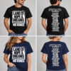 Bruce Springsteen And E Street Land Of Hope And Dreams American Tour 2026 No Kings Black T-Shirt