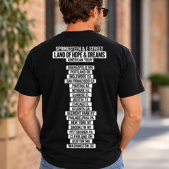 Bruce Springsteen & E Street Band Land Of Hope And Dreams American Tour 2026 Tee Shirt