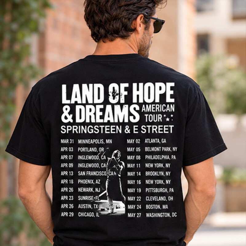 Bruce Springsteen Tour 2026 Concert T-Shirt
