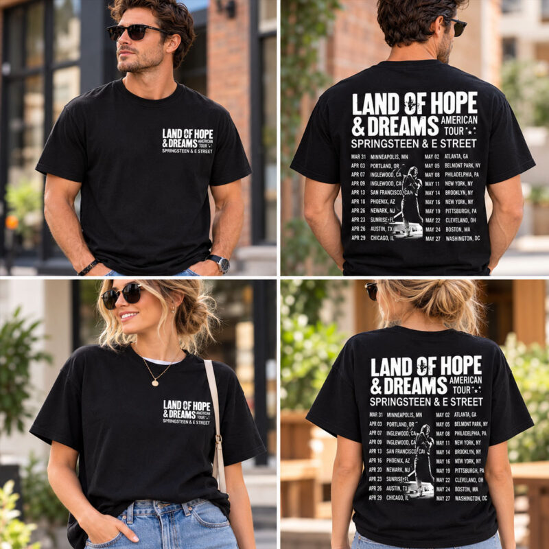 Bruce Springsteen Tour 2026 Concert T-Shirt