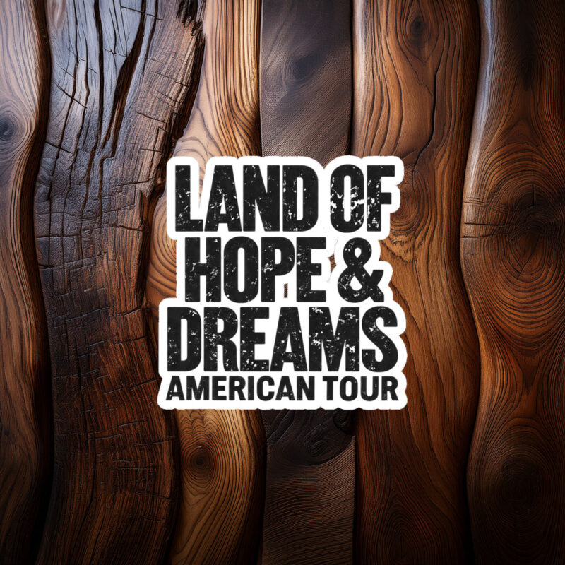 Land Of Hope & Dreams American Tour Logo Sticker