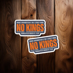 Minneapolis Bruce Springsteen No Kings Tour Sticker
